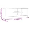 vidaXL Meuble TV ALTA blanc 112x35x41 cm bois massif de pin