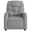 vidaXL Fauteuil de massage inclinable électrique gris clair tissu
