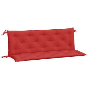 vidaXL Coussins de banc jardin lot de 2 rouge 150x50x7 cm tissu Oxford