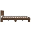 vidaXL Cadre de lit sans matelas ch&ecirc;ne marron 140x200 cm
