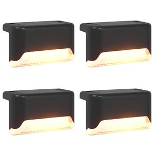 vidaXL Lampes solaires ext&eacute;rieures avec pique de sol 4 pc Blanc chaud