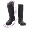 vidaXL Bottes de pluie noir taille 38 PVC