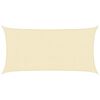 vidaXL Voile d'ombrage 160 g/m&sup2; Cr&egrave;me 3x6 m PEHD