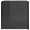 vidaXL Meubles TV muraux 2 pcs Gris brillant 30,5x30x30 cm
