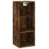 vidaXL Buffet haut Ch&ecirc;ne fum&eacute; 34,5x34x180 cm Bois d'ing&eacute;nierie