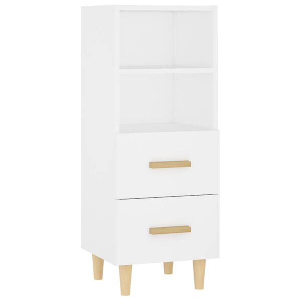 vidaXL Buffet Blanc 34,5x34x90 cm Bois d'ing&eacute;nierie