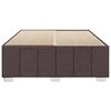 vidaXL Cadre de lit sans matelas marron fonc&eacute; 140x190 cm tissu