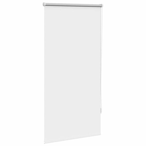 vidaXL Store enrouleur occultant 64,4 x 120 cm, largeur du tissu 60 cm, blanc