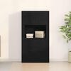 vidaXL Haut Armoire Ch&ecirc;ne noir 80 x 33 x 150 cm Bois d'ing&eacute;nierie