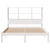 vidaXL Lit biblioth&egrave;que sans matelas blanc 150x200 cm bois pin massif