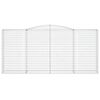 vidaXL Paniers à gabions arqués 7 pcs 400x50x180/200 cm Fer galvanisé