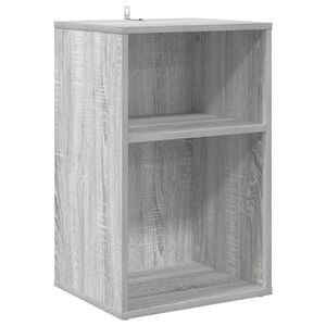 vidaXL Meuble &agrave; vinyles Sonoma gris 38 x 33 x 61 cm Bois d'ing&eacute;nierie