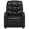 vidaXL Fauteuil inclinable en similicuir noir