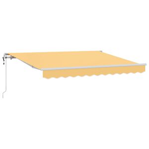 vidaXL Auvent r&eacute;tractable Sable 4 &times; 3 m Tissu et Aluminium