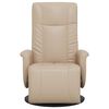 vidaXL Fauteuil inclinable avec repose-pieds cappuccino similicuir