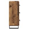 vidaXL Buffet Bois Ancien 34,5 x 34 x 90 cm Bois d'ing&eacute;nierie et fer