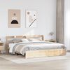vidaXL Cadre de lit avec t&ecirc;te de lit sans matelas 180x200 cm
