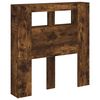 vidaXL Tête de lit à LED chêne fumé 100x18,5x103,5cm bois d'ingénierie