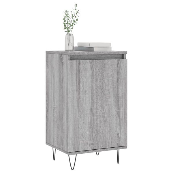 vidaXL Buffets 2 pcs sonoma gris 40x35x70 cm bois d'ingénierie