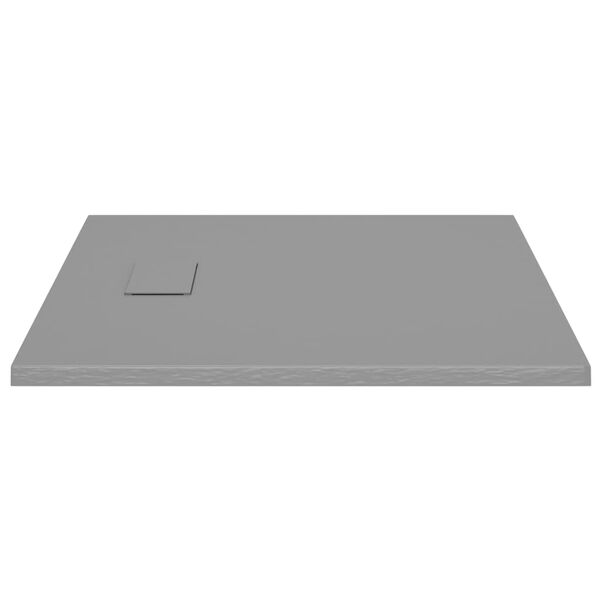 vidaXL Receveur de douche SMC Gris 90x80 cm