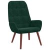 vidaXL Fauteuil relaxant velours vert fonc&eacute;