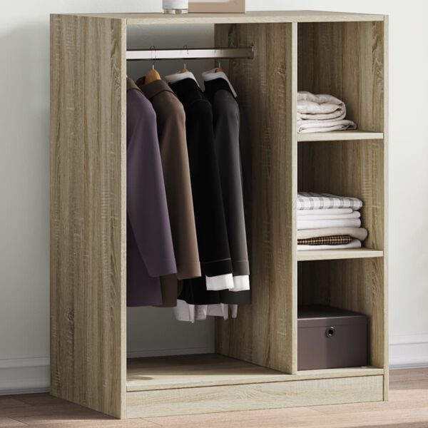vidaXL Garde-robe ch&ecirc;ne sonoma 77x48x102 cm bois d'ing&eacute;nierie