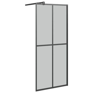 vidaXL &Eacute;cran de douche 80x195 cm Verre tremp&eacute; fonc&eacute;