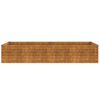 vidaXL Jardini&egrave;re sur&eacute;lev&eacute;e 194 x 50 x 36 cm Acier Corten
