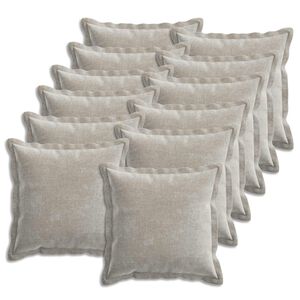 vidaXL Housse de coussin 12 pcs HOUTEN Gris clair 50 x 50 cm