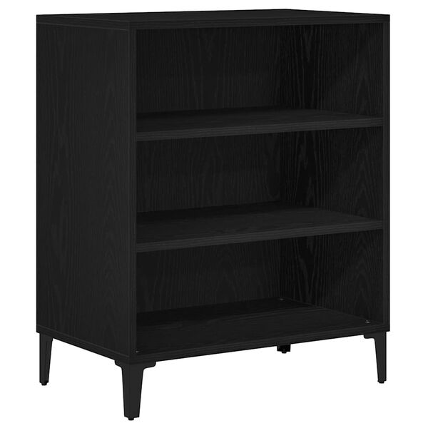 vidaXL Buffet Ch&ecirc;ne noir 57 x 35 x 70 cm Bois d'ing&eacute;nierie