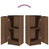 vidaXL Buffet Chêne marron 30x30x70 cm Bois d'ingénierie