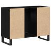 vidaXL Cabinet de salle de bain Noir 80 x 33 x 60 cm Bois d'ingénierie