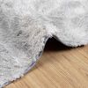 vidaXL Tapis shaggy à poils longs NAVARRA gris argenté 120x120 cm