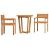 vidaXL Ensemble de salle &agrave; manger de jardin 3 pcs en bois massif d'acacia