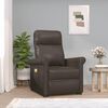 vidaXL Fauteuil de massage Marron Similicuir