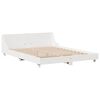 vidaXL Cadre de lit sans matelas blanc 140x190 cm bois de pin massif