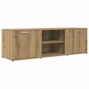 vidaXL Meuble TV ch&ecirc;ne artisanal 120x34x37 cm bois d'ing&eacute;nierie