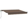 vidaXL Auvent R&eacute;tractable Taupe 2,5 x 2 m tissu