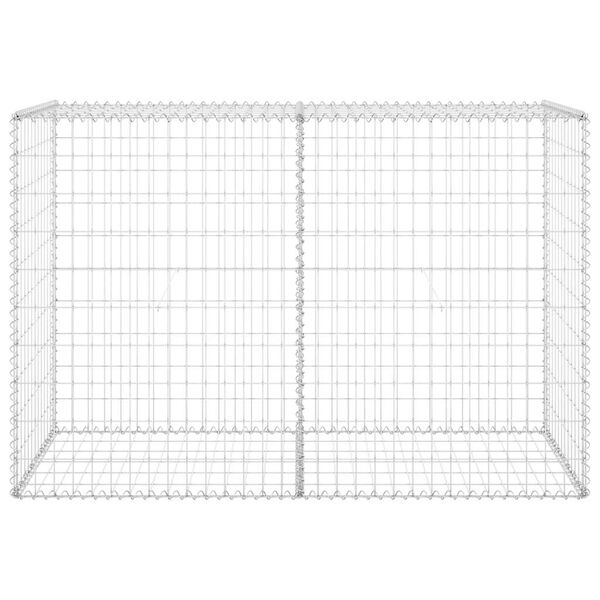 vidaXL Mur en gabion avec couvercles Acier galvanis&eacute; 150x60x100 cm
