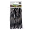 Nature Piquets d'ancrage de jardin 10 pcs noir petit