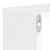 vidaXL &Eacute;tag&egrave;res cube murales 4pcs Blanc 80x15x26,5cm bois d'ing&eacute;nierie