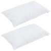 vidaXL Oreiller avec oreiller 2 pcs Blanc 40 x 80 cm Coton