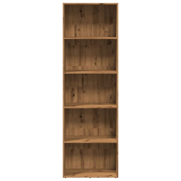 vidaXL Bibliothèque chêne artisanal 60x30x189 cm bois d'ingénierie