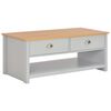 vidaXL Table basse Gris 100x50x42 cm
