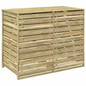 vidaXL Abri pour poubelles roulantes pour 2 bacs 240 L