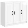 vidaXL Buffet Blanc brillant 89 x 34,5 x 77 cm Bois d'ing&eacute;nierie