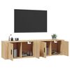 vidaXL Meubles TV muraux 2 pcs ch&ecirc;ne sonoma 80x34,5x40 cm