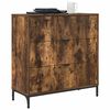 vidaXL Buffet Ch&ecirc;ne fum&eacute; 79,5 x 33 x 82 cm Bois d'ing&eacute;nierie