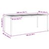 vidaXL Ensemble de salle à manger pour jardin 9 pcs