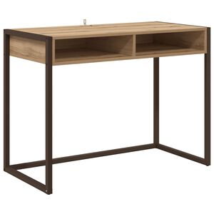 vidaXL Bureau Ch&ecirc;ne artisan 100 x 50 x 75 cm Bois d'ing&eacute;nierie